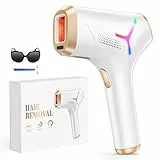 Depiladora Láser IPL Sin Dolor-22J Depiladora Luz Pulsada IGBT Eficaz y Duradera,Calidad de Salón en Casa Depilacion para Mujeres y Hombres, Ideal para Cuerpo, Zona Bikini y Piel Sensible Blanco