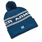 Under Armour Gorro con pompón de Medio Tiempo Boina, Azul, Talla nica para Hombre