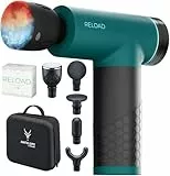 Antelope by Beurer RELOAD - Pistola de masaje con función de calor y frío, masajeador muscular para puntos gatillo, 5 cabezales de masaje, 5 niveles de intensidad hasta 3000 rpm, inalámbrico