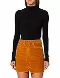 Superdry Denim Mini Skirt Falda, Turmeric Tan Cord, 24W para Mujer
