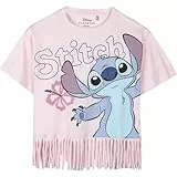 CERDÁ LIFE'S LITTLE MOMENTS Camiseta Infantil Stitch Manga Corta Producto Original Diseñado en España, Rosa, 14 años para Niñas