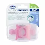 Chicco PhysioForma Chupete de Silicona 6-16 Meses, Pack de Chupetes Suaves y Delicados, Apoyan la Respiración Fisiológica y Favorecen el Desarrollo Correcto de la Boca, Rosa