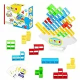 Newpop 32 Piezas Tetris Tower, Juego Tetris Equilibrio, Balance Blocks, Montessori Regalo, Educativos Juguetes, Juegos Equilibrio, Stack Attack Juego, Juguete Interactivo para Niños Niñas 3+ Años