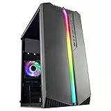 Mars Gaming MC-S1, Caja Gaming Compacta PC Micro-ATX, Iluminación ARGB 12 Modos, Ventilador FRGB, Ventana Lateral Completa, Negro