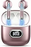 Auriculares Inalambricos, Auriculares Bluetooth 5.3 HiFi Estéreo, 42H Cascos Inalambricos Bluetooth con 4 HD Mic,2024 Audifonos Inalambricos Cancelacion de Ruido ENC/Pantalla LED/IP7 Impermeable/USB-C