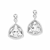 s. Oliver – Pendientes de mujer con Swarovski Elements, Acero Inoxidable, Cristal blanco – 567251