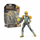 Gormiti - Figura de 15 cm de Scion Skye con Ataque, Gormiti de la Nueva Era, Accesorio con Función de Disparo, Texturas Metálicas y Acabados Plateados, 9 Puntos de Articulación, Famosa (GRV11100)
