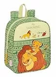 Safta MUFASA - Mochila Infantil, Mochila Niño, Mochila Escolar, Adaptable a Carro, Ideal para Guardería, Cómoda y Versátil, Calidad y Resistencia, 22x10x27 cm, Color Verde/Beige