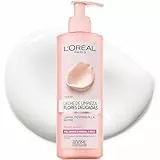 L'Oreal Paris Leche Limpiadora, Rosa, Blanco, 400 ml (Paquete de 1)