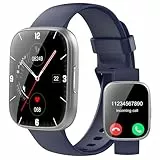 Reloj Inteligente Hombre Mujer, 2025 Smartwatch 1.95' Llamada Bluetooth, 112 Modos Deportivos, Pulsera Actividad con Monitor de Ritmo Sueño y Cardíaco, IP68 Smart Watch para Android iOS, Azul
