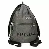 Pepe Jeans Edmon Mochila Saco Gris 35x46 cms Poliéster by Joumma Bags
