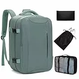 Xkdoai Mochila Viaje Cabina Avion para Ryanair Maleta Bolsas de Cabina con Organizador de Equipaje 3 Sets Mochila de Viaje Equipaje de Mano para Mujer Hombre 20L