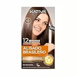 Kativa Pack Ahorro Kit Alisado Brasileño com Champú Post Alisado - Tratamiento Alisado Profesional En Casa - Hasta 12 Semanas de Duración - Alisado Keratina