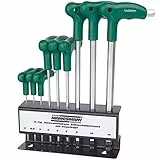 Mannesmann - M18150 - Juego de llaves de vaso articulada tipo T de 10 piezas Hexagonal/cabeza esférica,