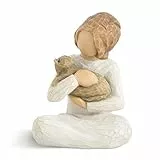Willow Tree Figura de niña con Gato, Home Deco, Enesco