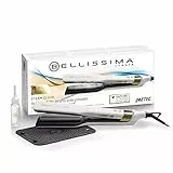 BELLISSIMA Imetec Steam Elixir, Plancha de pelo con vapor, alisa en una sola pasada sin dañarlo, revestimiento cerámica y aceite de Argán, calentamiento rápido, 4 temp, alfombrilla termoresistente