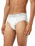 Pepe Jeans Pepe BF 3P Briefs, Blanco (White), L (Pack de 3) para Hombre