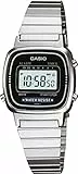 Casio Reloj de pulsera digital para mujer con acero inoxidable LA670W