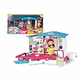 Pinypon TOP Style Closet, Vestidor con Ropa, Zapatos y Accesorios para Crear Outfits, Incluye Figura Articulada de Brazos y Piernas con Doble Cara y Decoración, +4 años, Famosa (PNN04000)