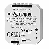 Interruptor regulador con módulo Green Power ZigBee probado con Philips Hue y Friends of Hue (FoH) empotrado