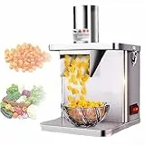 GIZMIT Picadora de Verduras Comercial para Cortar en Cubitos, máquina cortadora y cortadora de Verduras eléctrica 2 en 1, Corte automático de Cubos para Cortar Cebolla y Patatas con 5 Cuchillas