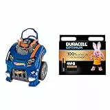 Theo Klein-2822 Hot Wheels Service Car, Juguete, Multicolor (2822) + Duracell Optimum Pilas AAA (Pack de 8) - Pilas Alcalinas 1,5 V - hasta 100% Extra duración o Extra Potencia - para Las Necesidades