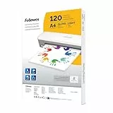 Fellowes Pack de 120 fundas de plastificar A4, Acabado brillo, 120 unidades - Adecuadas para fotos y carteles - Exclusivo Amazon