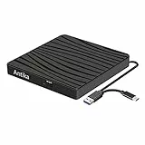 Antika Unidad de DVD Externa TypeC Unidad de CD Portátil Unidad de CD DVD/CD + /- RW Unidad de CD Externa para Computadoras Portátiles Win11 /Win10/ Win8/MacPro/MacBook (TypeC)