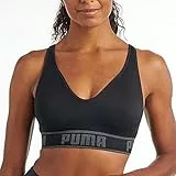 PUMA Seamless Sports Bra Sujetador Deportivo, Opaco, Negro Black, S para Mujer