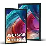 DMOAO Tablet 10 Pulgadas Android con 5G WiFi, HD Tablets con 4GB RAM (Ampliable hasta 8 GB RAM) + 64GB ROM (TF 1TB), 8 Cores 2.0 GHz, Bluetooth 5.0, Cámara Dual 5MP + 5MP, 6000 mAh, Azul