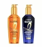 Pack L'Oréal Paris Elvive Aceite Extraordinario Tratamiento Sublimador Para Todo Tipo de Pelos, 100 ml + Serum Multiusos