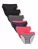 Dim Pack de 6 Bragas Les Pockets Cotton Stretch Mujer x6, 40-42 talla