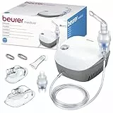 Beurer IH 18 Nebulizador con tecnología de aire comprimido para el tratamiento de las vías respiratorias superiores e inferiores, inhalador apto para adultos y niños