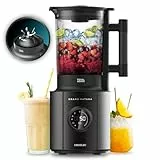 Cecotec Batidora de Vaso Grand Katana 2700MAX Total Destroy Screen B. Potencia Máx 2700W, Pantalla Digital, Cuchilla de 8 hojas con Recubrimiento de Titanio Negro, Jarra de Vidrio Fundido con 1,8L