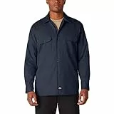 Dickies - Camisa con Manga Larga para Hombre, Color Azul Oscuro, Talla XL