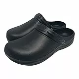 REIS - Zuecos y pantuflas unisex, 42 EU, Negro, 1