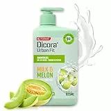 Dicora Urban Fit | Gel de ducha con Vitamina A Leche & Melón | Gel de baño Nutritivo e Hidratante | Piel suave y elástica | Tamaño 825 ml