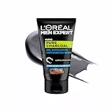L'Oréal Paris Men Expert Pure Charcoal Gel Exfoliante Anti-Puntos Negros para Hombre, 100ml