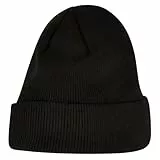 Build Your Brand By001-heavy Knit Beanie Gorro de Punto, Negro, Talla única Unisex Adulto