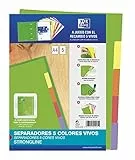 Separadores Oxford Strongline de 5 Posiciones, Colores Vivos