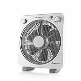 Orbegozo BF 0138 - Ventilador de suelo con 6 aspas, rejilla de protección giratoria bidireccional, 3 velocidades de ventilación, difusor rotativo, temporizador de 60 minutos, 40 W de potencia