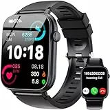 OUKITEL Reloj Inteligente Hombre Mujer, 1.83' HD Smartwatch Hombre Mujer con Llamadas Bluetooth, 100+ Modos Deportivos Smart Watch, SpO2/Pulsómetro/Monitor de Sueño,Impermeable IP68 para Android iOS