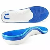 VALSOLE Plantillas ortopédicas para hombre y mujer, plantillas para la fascitis plantar con soporte para el arco del pie, para pies muy usados, ofrece comodidad y amortiguación durante todo el día
