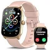 STECEi Reloj Inteligente Hombre Mujer, 1.95' HD Pantalla Curva Smartwatch con Llamadas Bluetooth, Monitor de Ritmo Cardíaco y Sueño, Pulsera Actividad 110+ Modos Deportivos, Impermeable IP68, Rosa