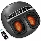 RENPHO Masajeador de Pies con Control Remoto,Eléctrico Masaje Shiatsu presoterapia en casa con Calor Infrarrojo, Rodillos y Compresión de Aire, Masajeador de Piernas para Casa Oficina Uso