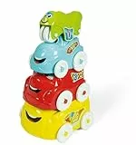 Clementoni Baby, Coches Apilables, Juego de encajes y construcciones bebé 10 meses (17111), Multicolor