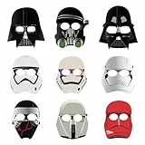 TOPWAYS Máscara de 9 piezas de dibujos animados máscara accesorios fiesta niños máscaras disfraz cosplay para niños disfraces cosplay cumpleaños fiesta máscaras