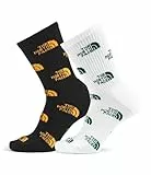 The North Face Unisex Everyday Crew Logo - 2P Calcetines Tnf Black/Summit Gold/T L