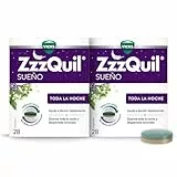 ZzzQuil Toda la Noche con Melatonina, Valeriana y Vitamina B6, Ayuda a dormir rápidamente*, Liberación prolongada durante 8 horas, 56 comprimidos