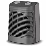 Rowenta Comfort Compact - Calefactor bajo consumo 2000 W, 2 velocidades, termostato mecánico función anti-heladas, Silence 44 dBA, modo Eco, ventilador aire frío, fácil transporte, SO2320